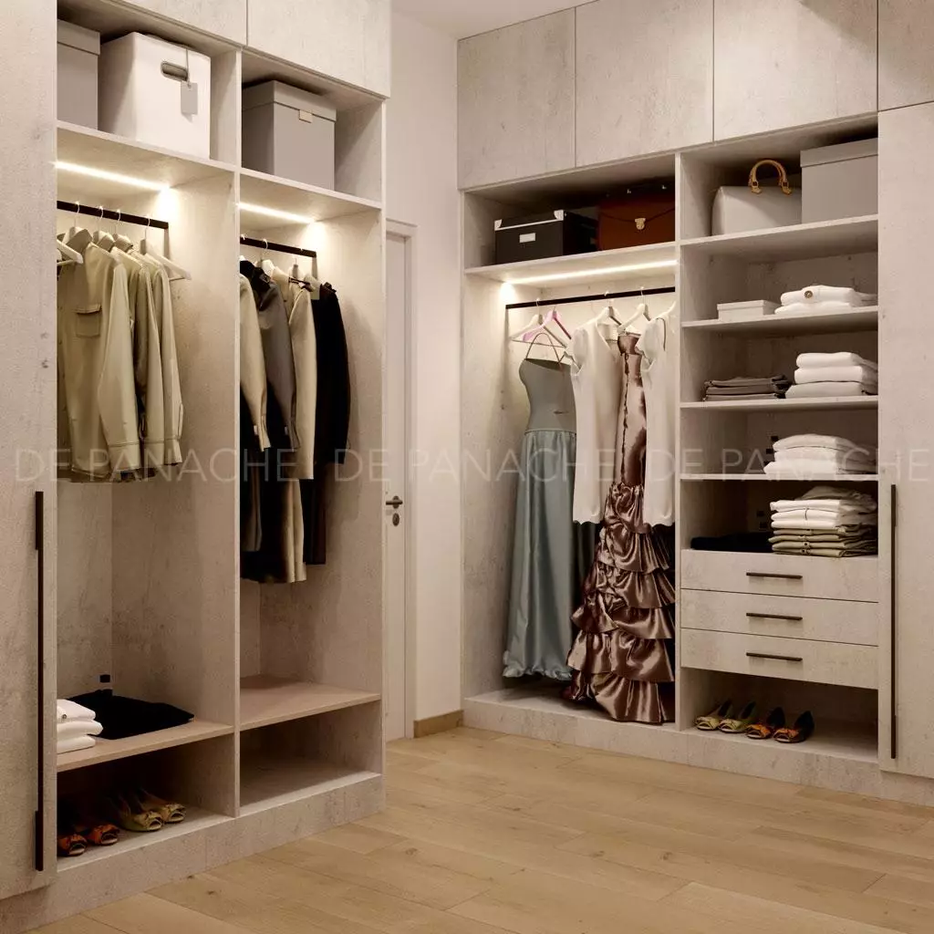 Master walk in wardrobe interior